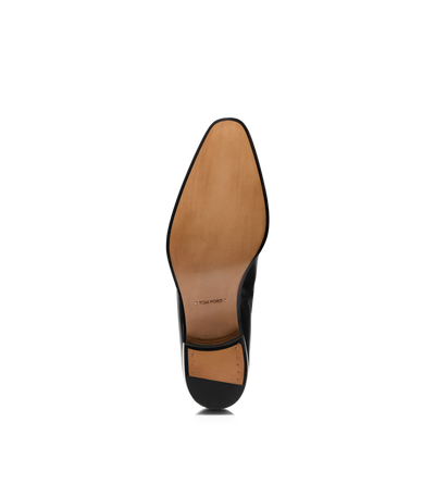 BURNISHED LEATHER VINCENT BROGUE CHELSEA BOOT image number 3