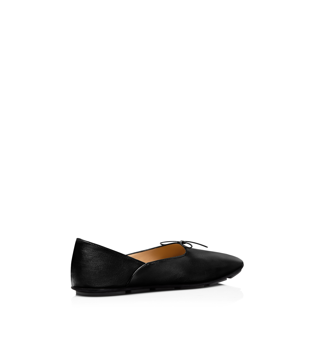 TOM FORD LEATHER BLACK KID LEATHER RUDOLF BALLET SHOE