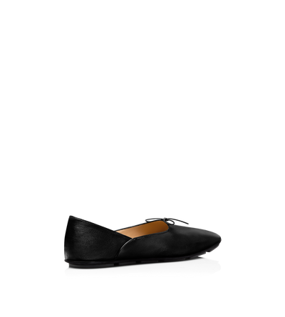 TOM FORD LEATHER BLACK KID LEATHER RUDOLF BALLET SHOE