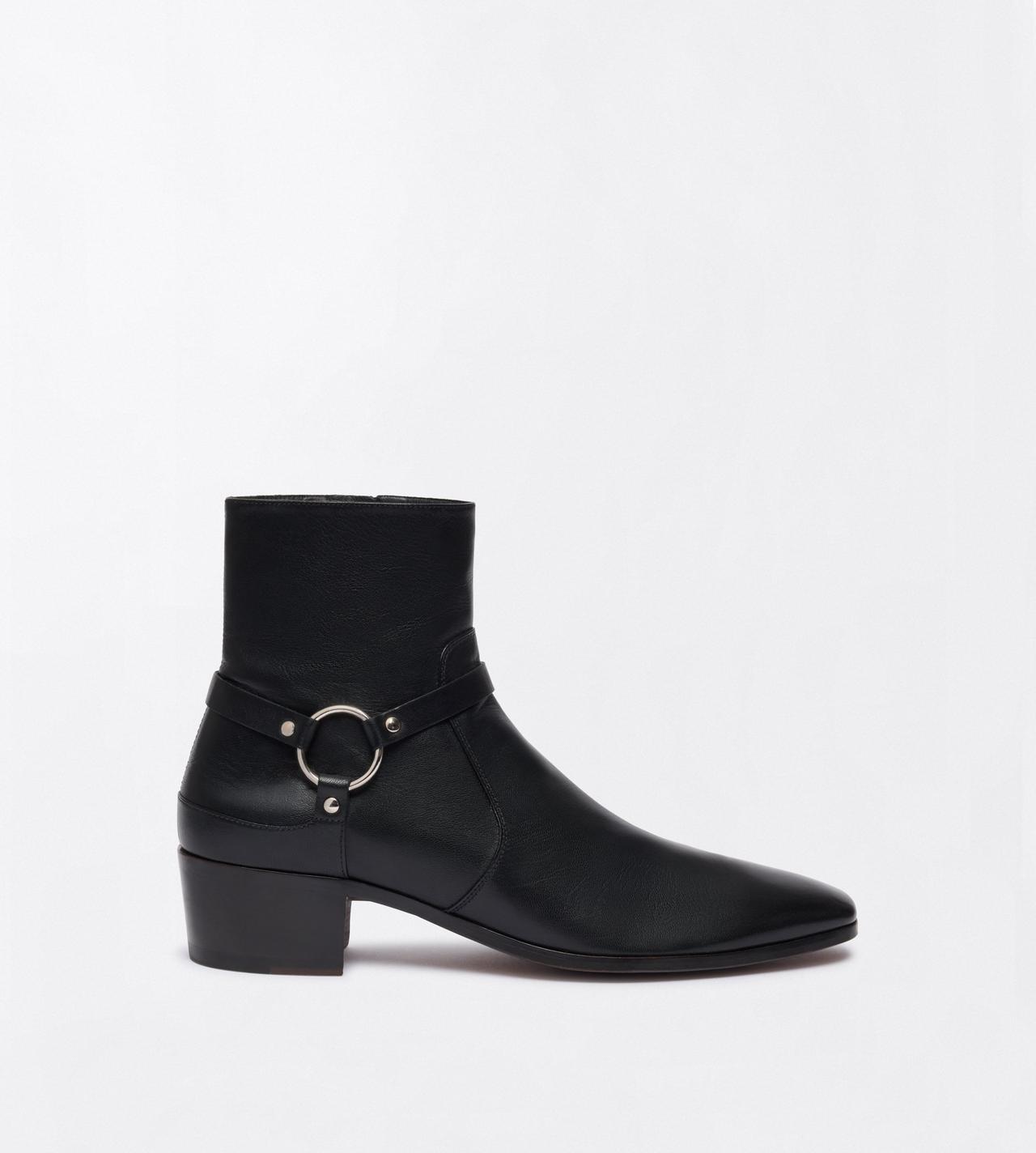 TOM FORD LEATHER BLACK SUPPLE LEATHER CLINT BOOT