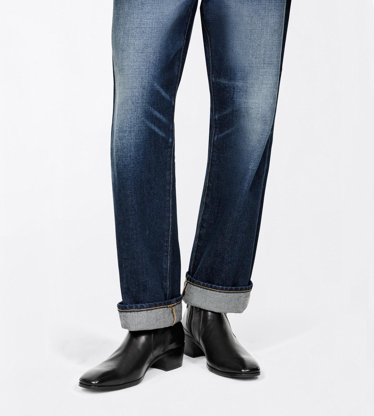 TOM FORD LEATHER BLACK SUPPLE LEATHER CLINT BOOT