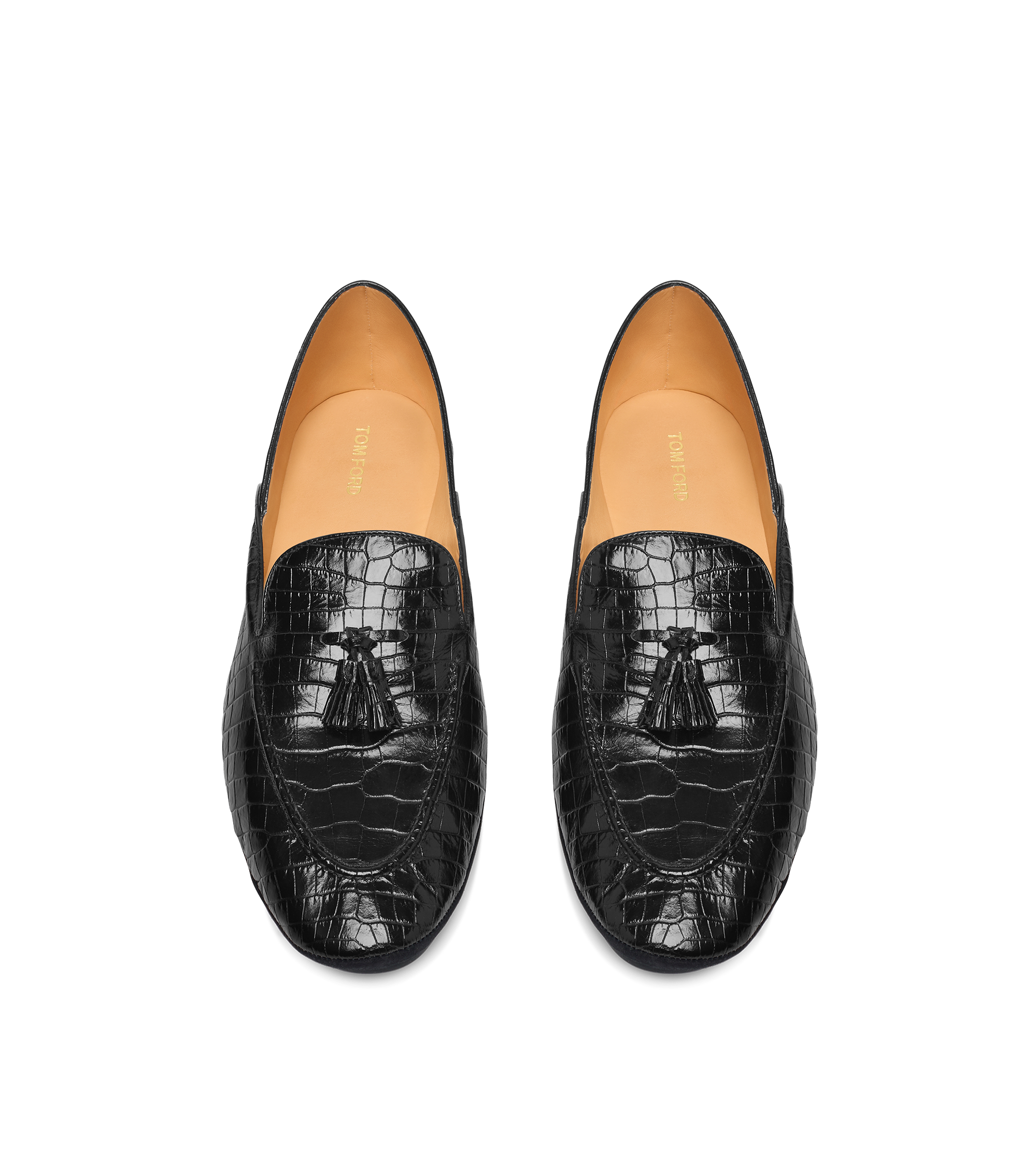 PRINTED ALLIGATOR LUCAS TASSEL SLIPPER