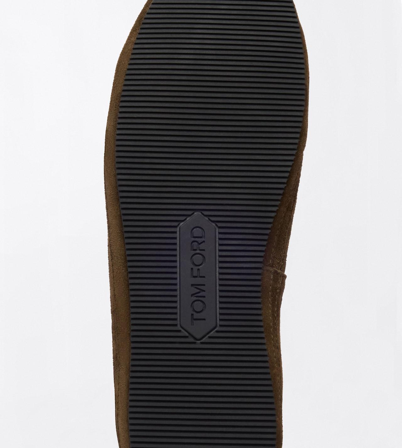 TOM FORD LEATHER KHAKI + BLACK DEAN SNEAKER