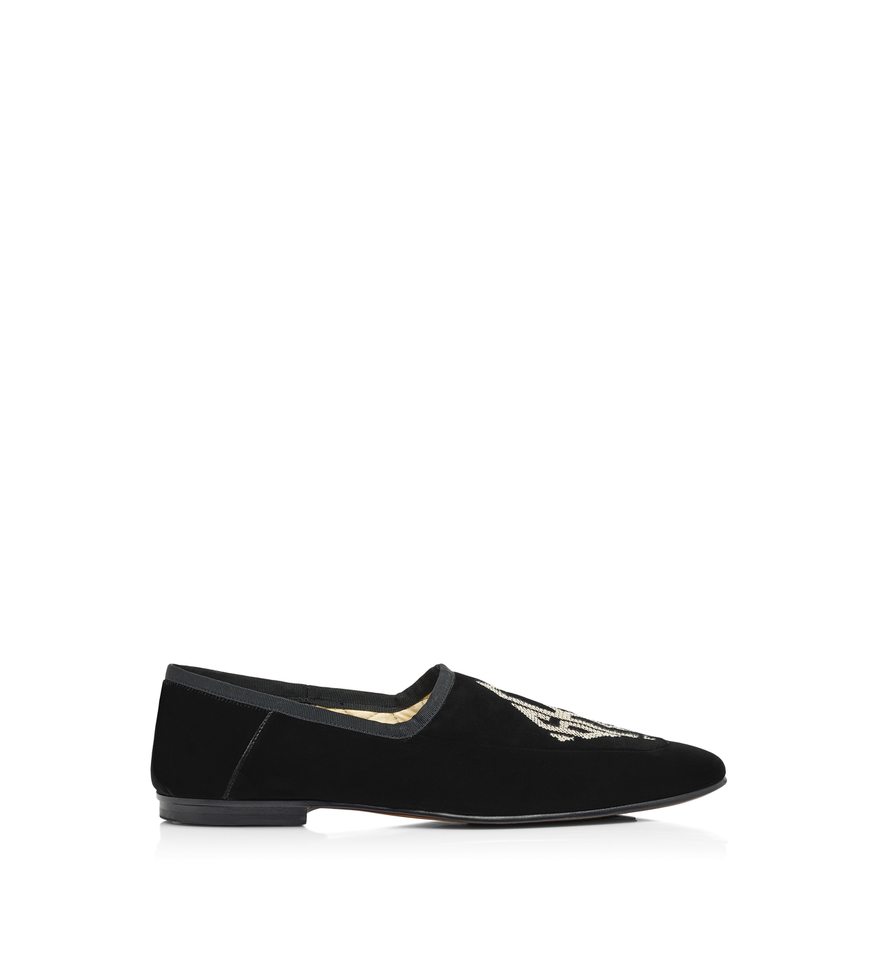 EMBROIDERED VELVET STEVEN SLIPPER image number 0