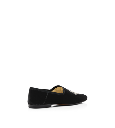 EMBROIDERED VELVET STEVEN SLIPPER image number 2
