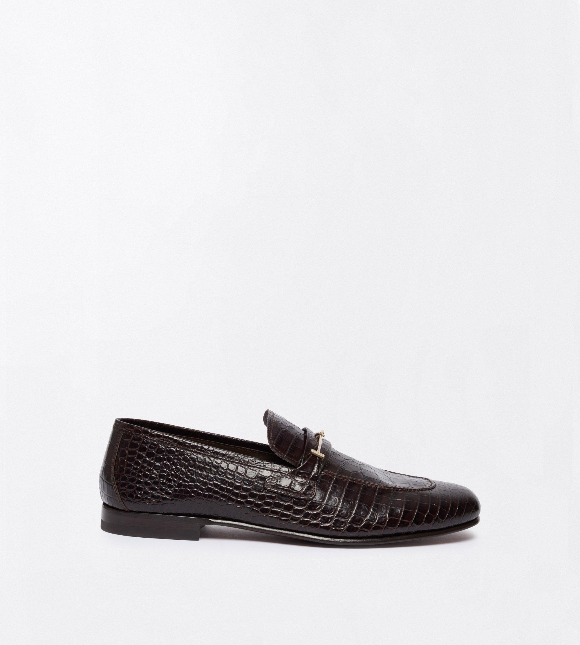 SOFT PRINTED ALLIGATOR DOUBLE T HARDWARE GIGI LOAFER
