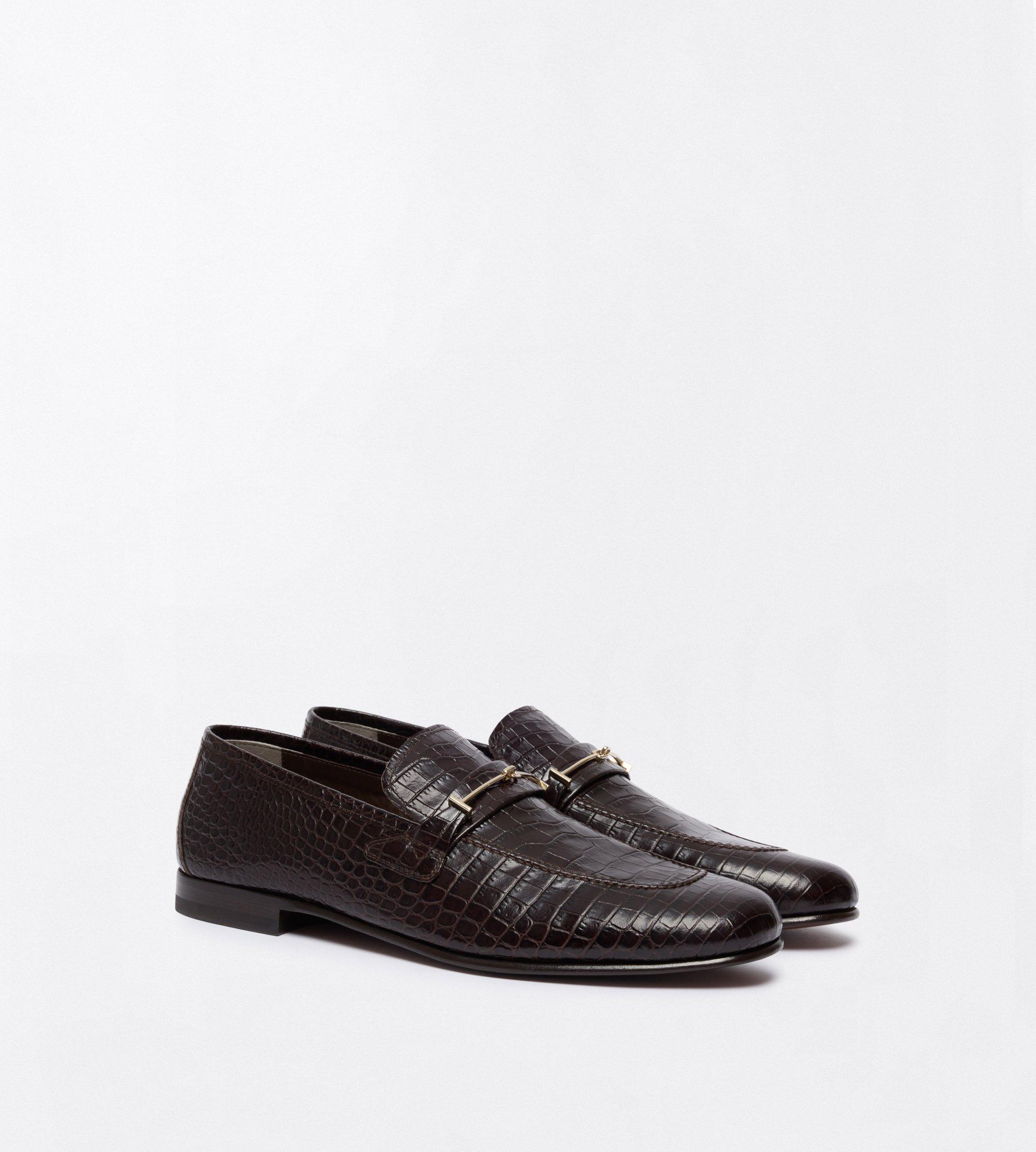 SOFT PRINTED ALLIGATOR DOUBLE T HARDWARE GIGI LOAFER