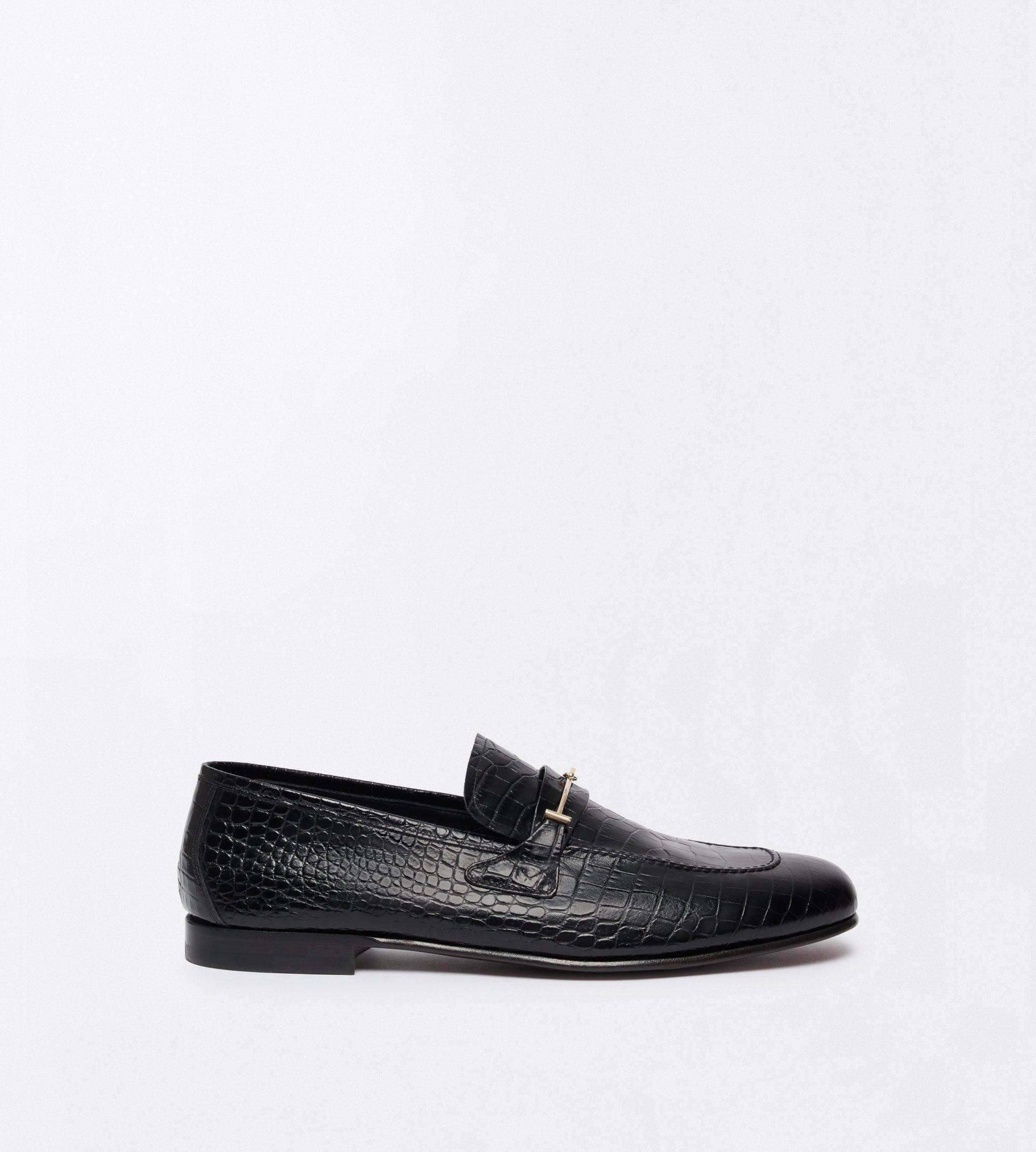 SOFT PRINTED ALLIGATOR DOUBLE T HARDWARE GIGI LOAFER