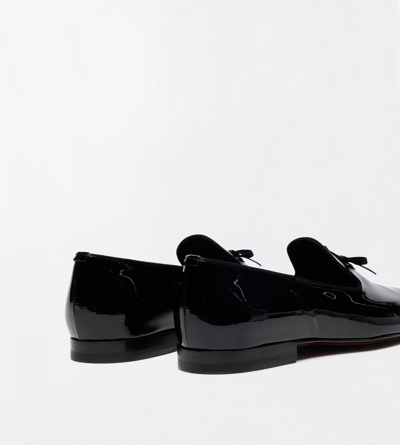 TOM FORD LEATHER BLACK PATENT SCOTT SLIPPER