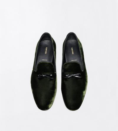 TOM FORD VELVET DEEP FOREST VELVET SCOTT SLIPPER