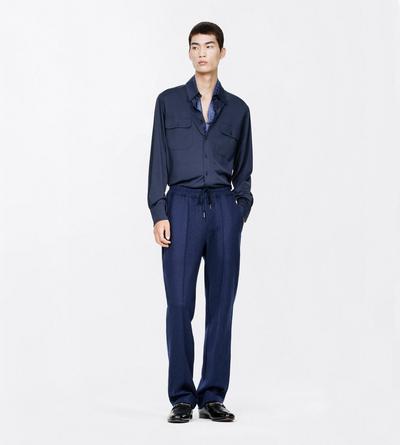 TOM FORD CASHMERE NAVY CASHMERE SWEATPANTS&nbsp;