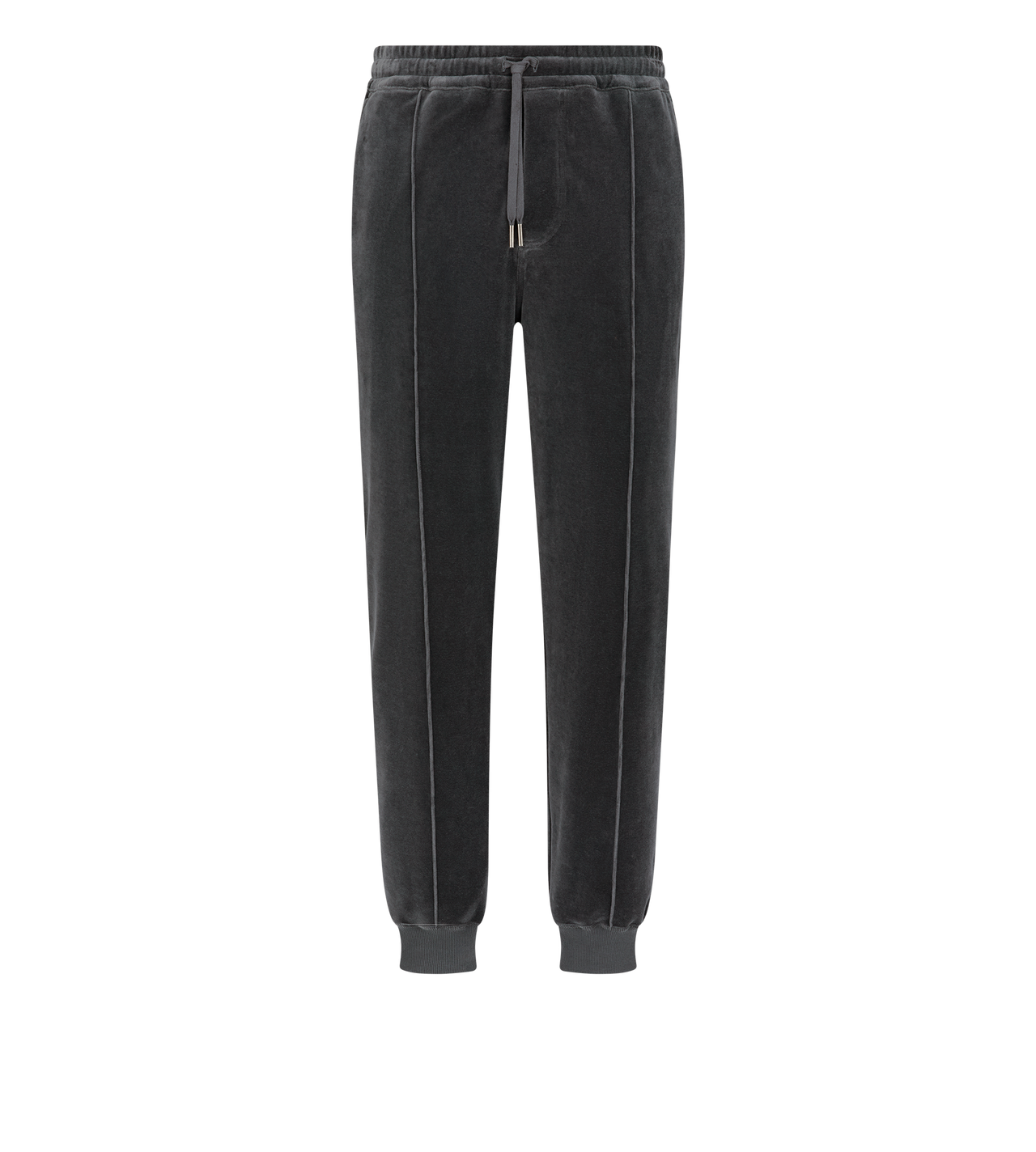 TOM FORD COTTON BLEND LIGHT CHARCOAL JOGGERS AUS WILDLEDER
