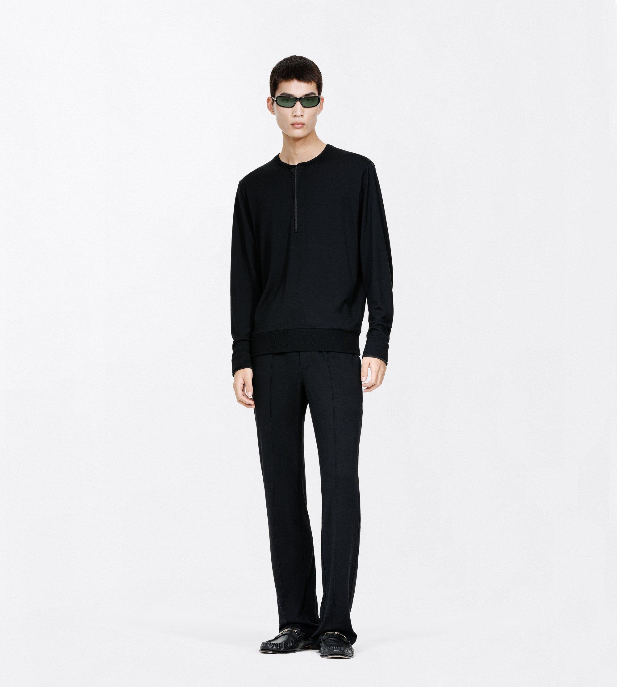 WOOL SILK CASHMERE BLEND LOUNGE PANTS