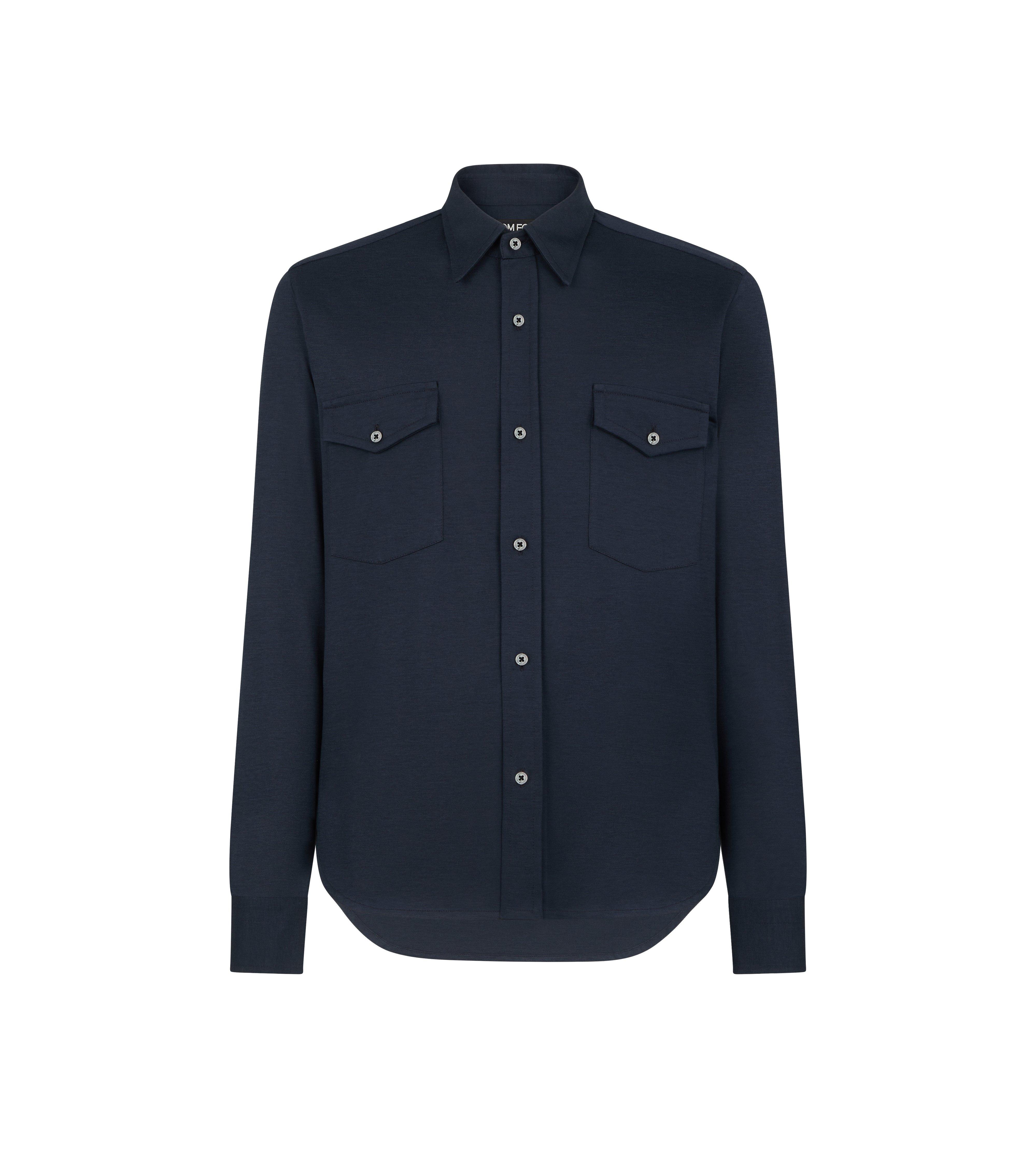 SILK COTTON BLEND SHIRT