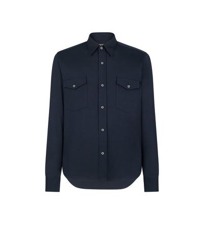 SILK COTTON BLEND SHIRT image number 0