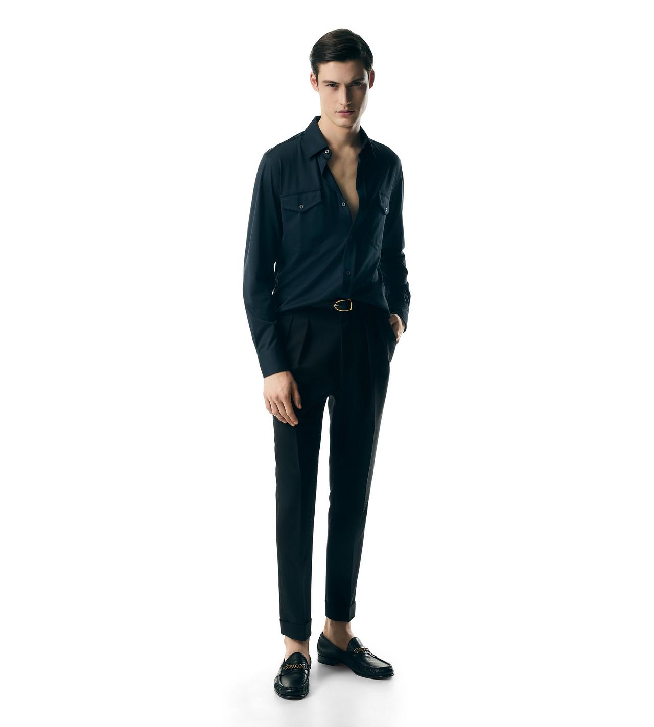 SILK COTTON BLEND SHIRT image number 1