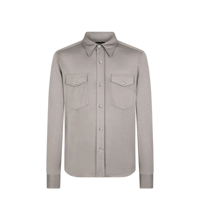 SILK COTTON BLEND SHIRT image number 0