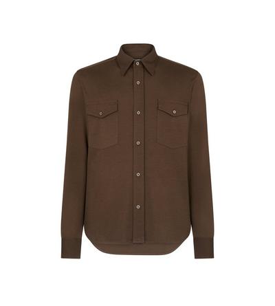 SILK COTTON BLEND SHIRT