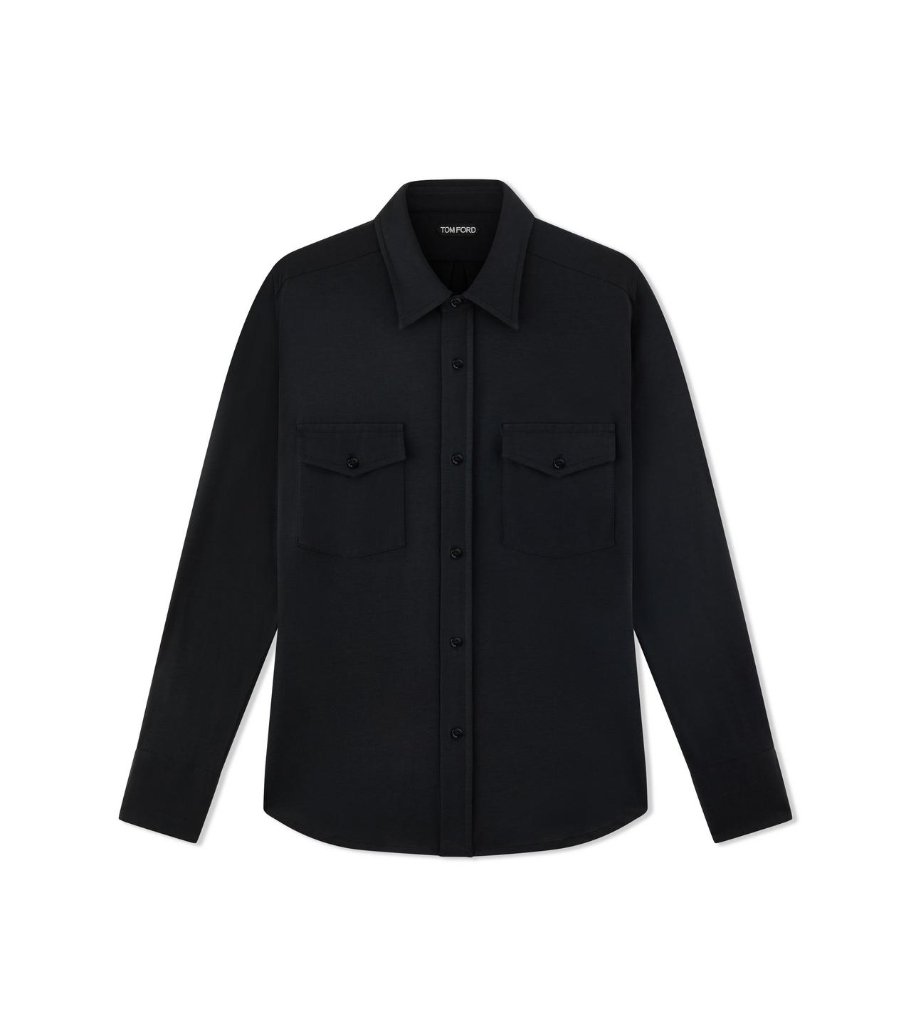 SILK COTTON BLEND SHIRT image number 0