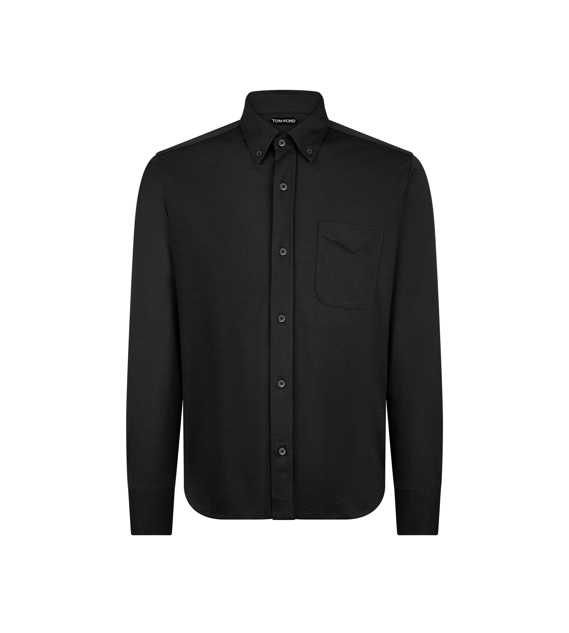 SILK COTTON BLEND BUTTON DOWN