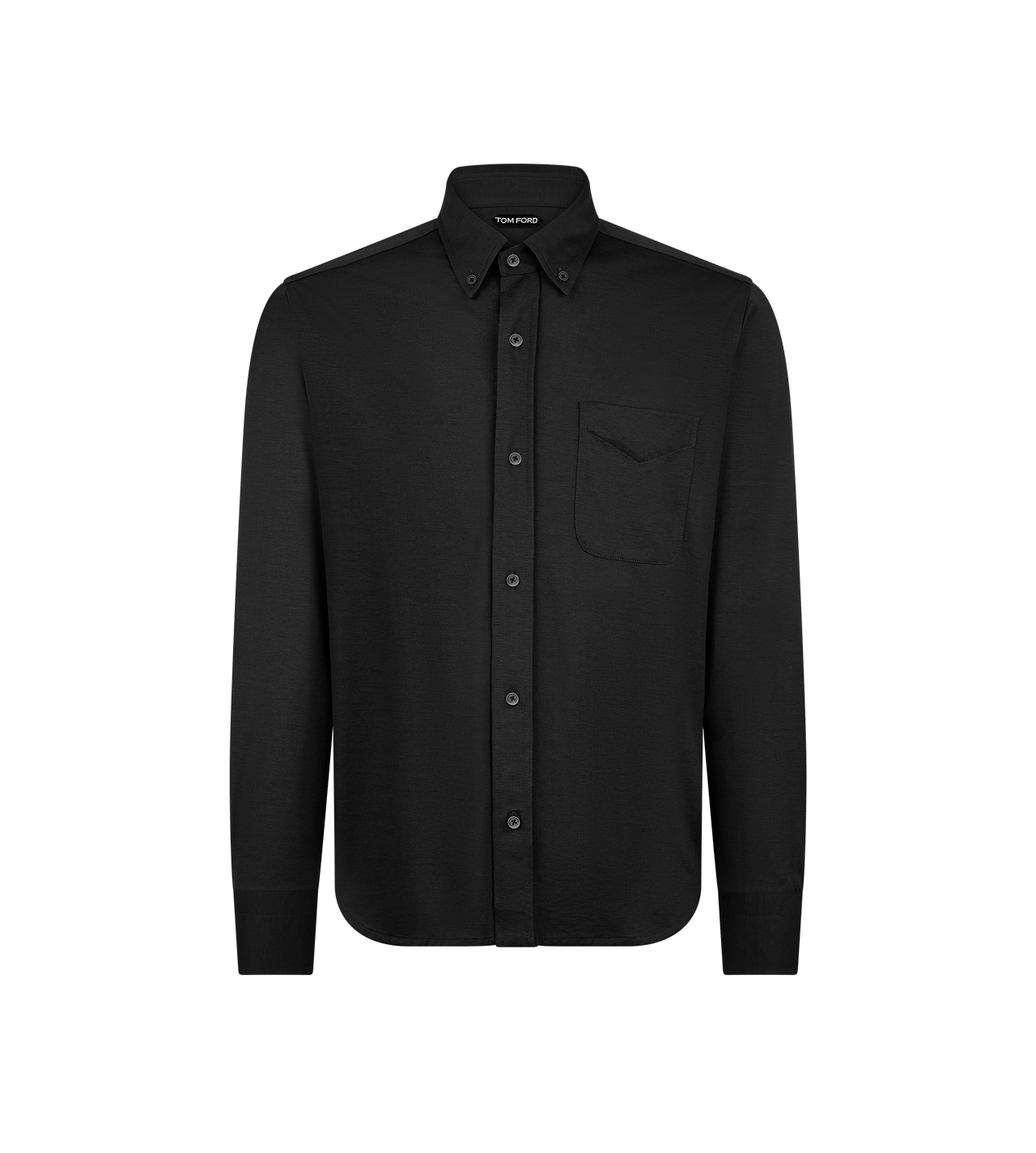 SILK COTTON BLEND BUTTON DOWN image number 0