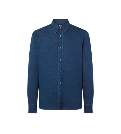 COTTON INDIGO SHIRT image number 0