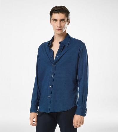 COTTON INDIGO SHIRT image number 2