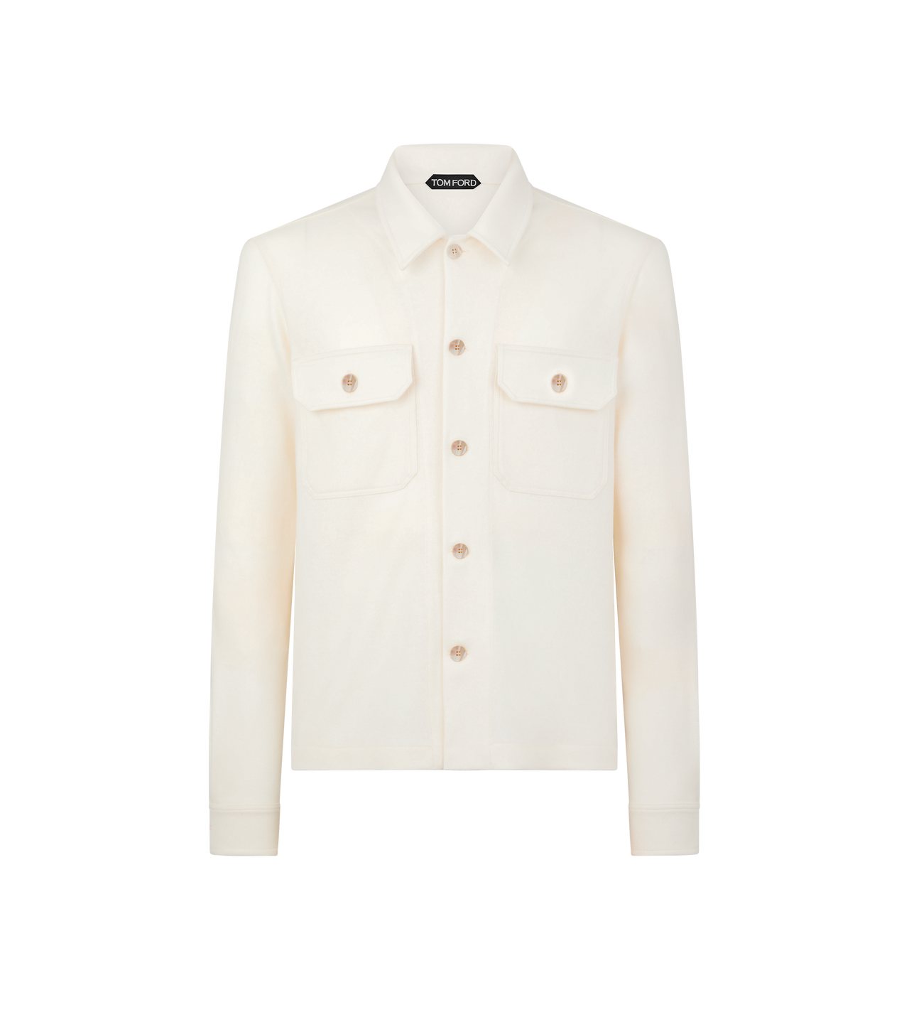 CASHMERE CHEST POCKET OUTERSHIRT image number 0