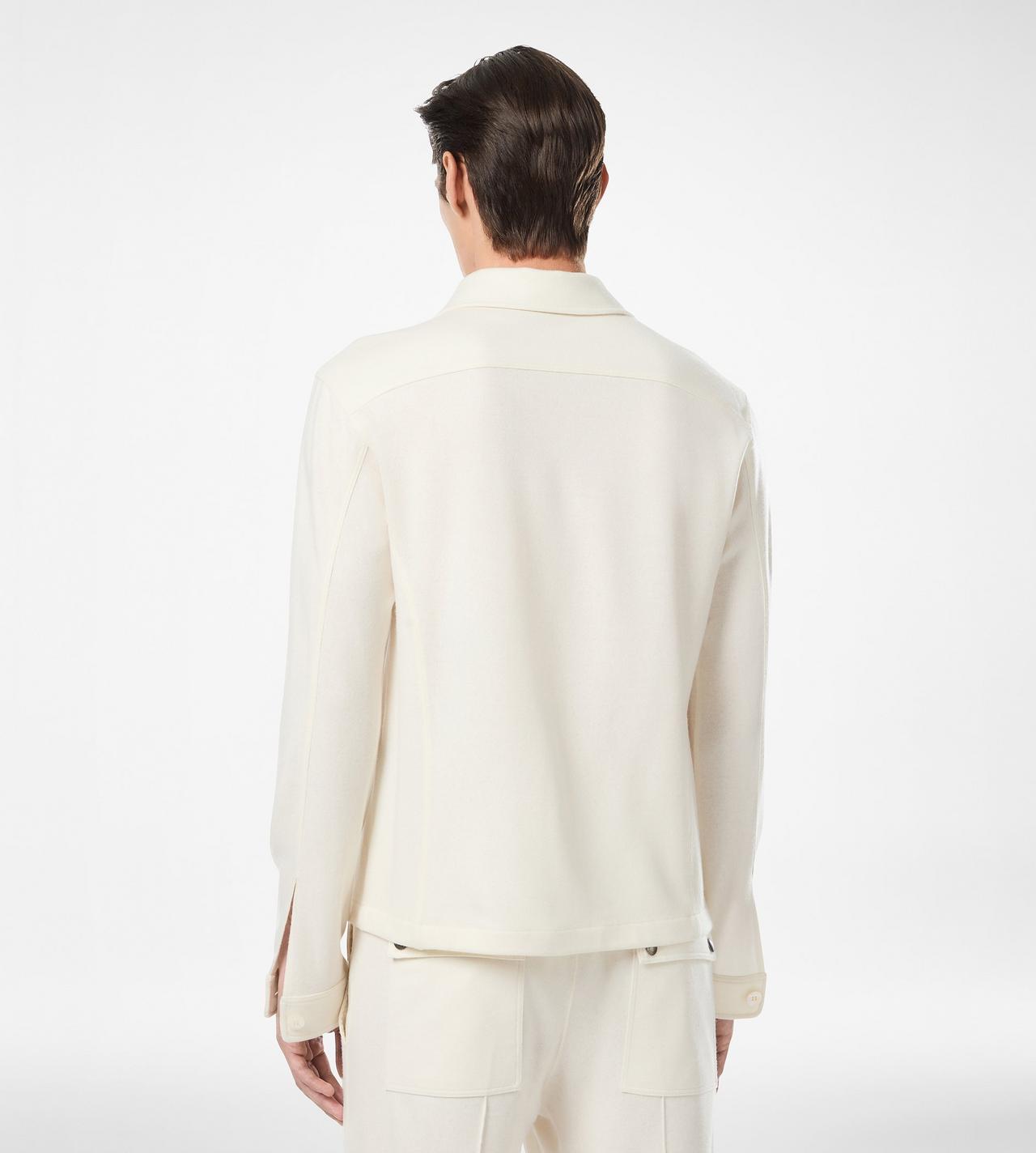 CASHMERE CHEST POCKET OUTERSHIRT image number 3