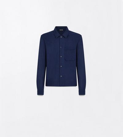 TOM FORD CASHMERE NAVY CASHMERE OUTERSHIRT