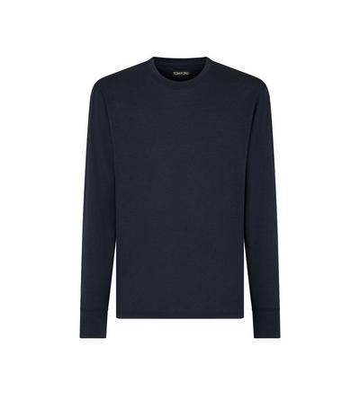 LYOCELL COTTON LONG SLEEVE T-SHIRT image number 0