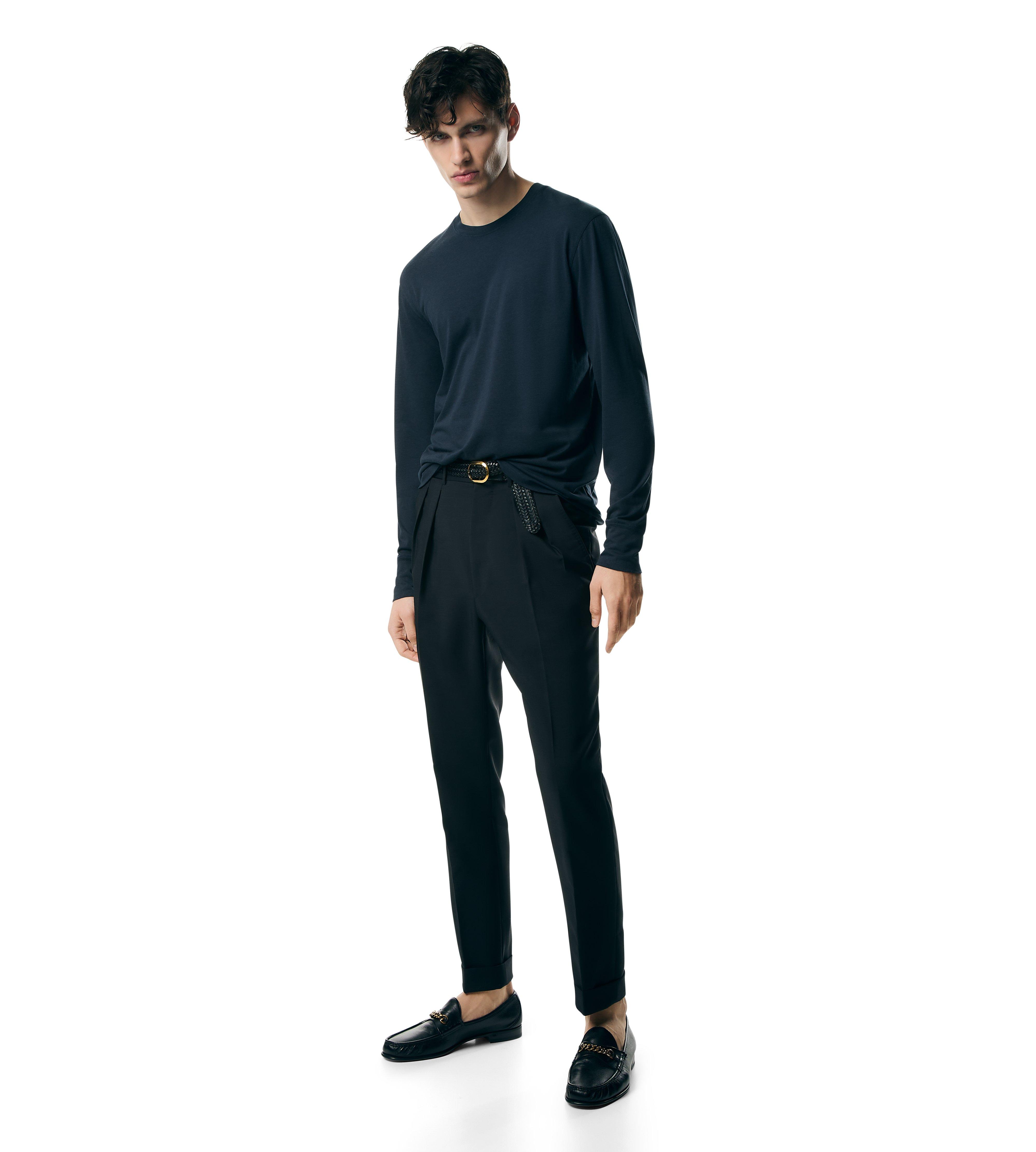Tシャツ・カットソー TOM FORD FW25 LYOCEL MANICA CORTA (JCS004 JMT012AW002) LYOCELL COTTON JERSEY T-SHIRT | Tom Ford Fashion