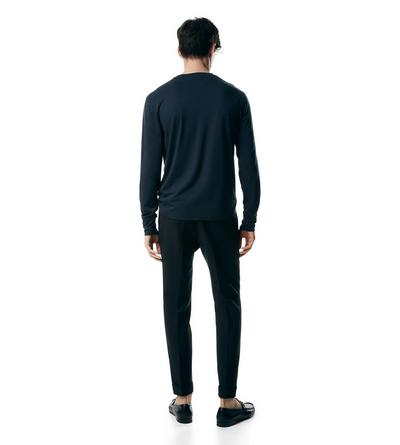 LYOCELL COTTON LONG SLEEVE T-SHIRT image number 2