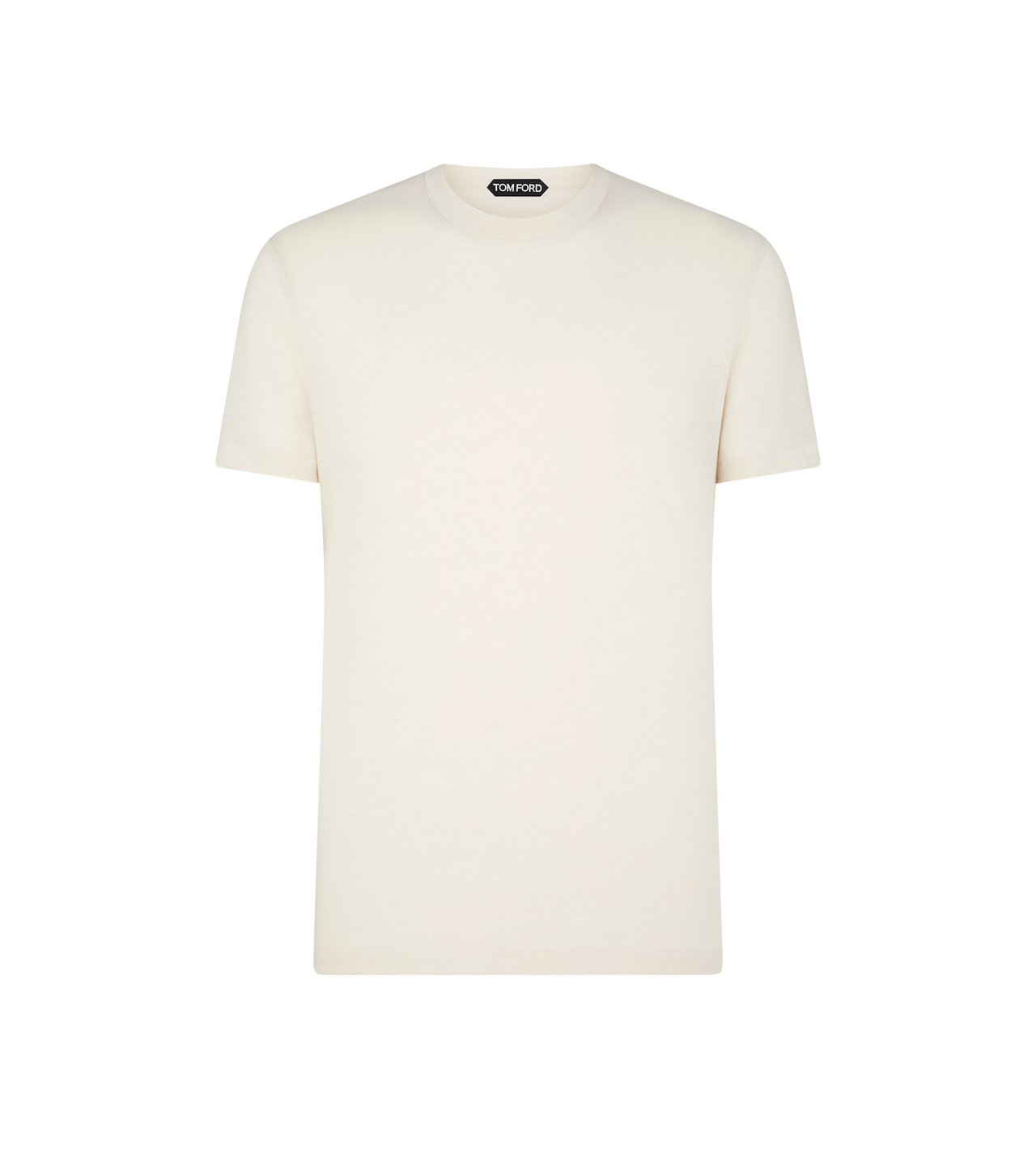 COTTON BLEND MELANGE CREW NECK T-SHIRT image number 0