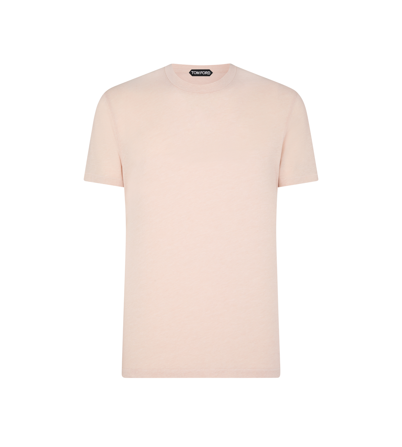COTTON BLEND MELANGE CREW NECK T-SHIRT image number 0