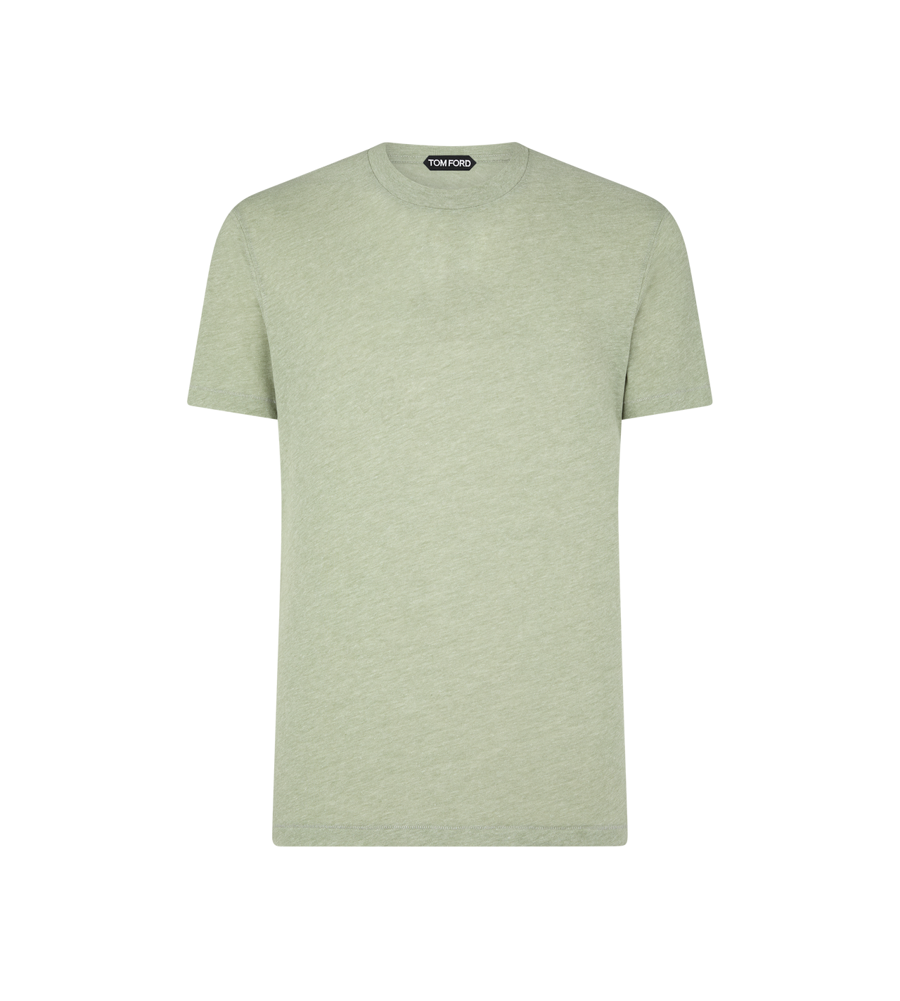 COTTON BLEND MELANGE CREW NECK T-SHIRT image number 0