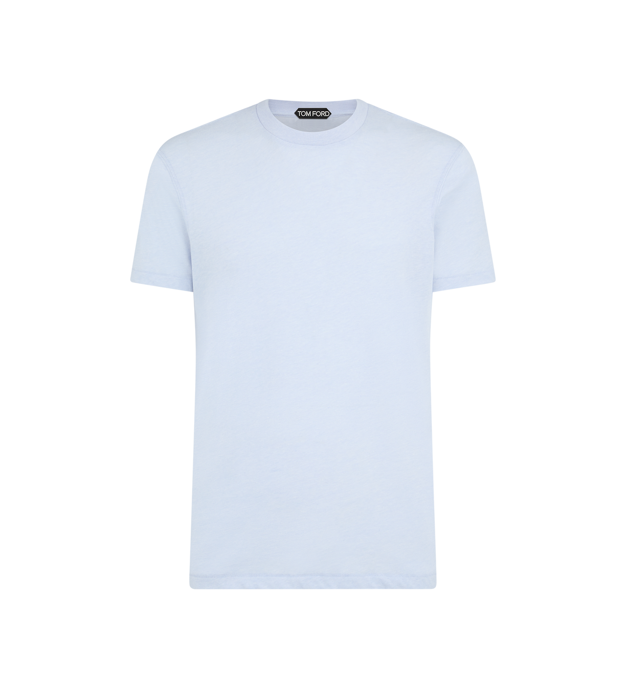 COTTON BLEND MELANGE CREW NECK T-SHIRT image number 0