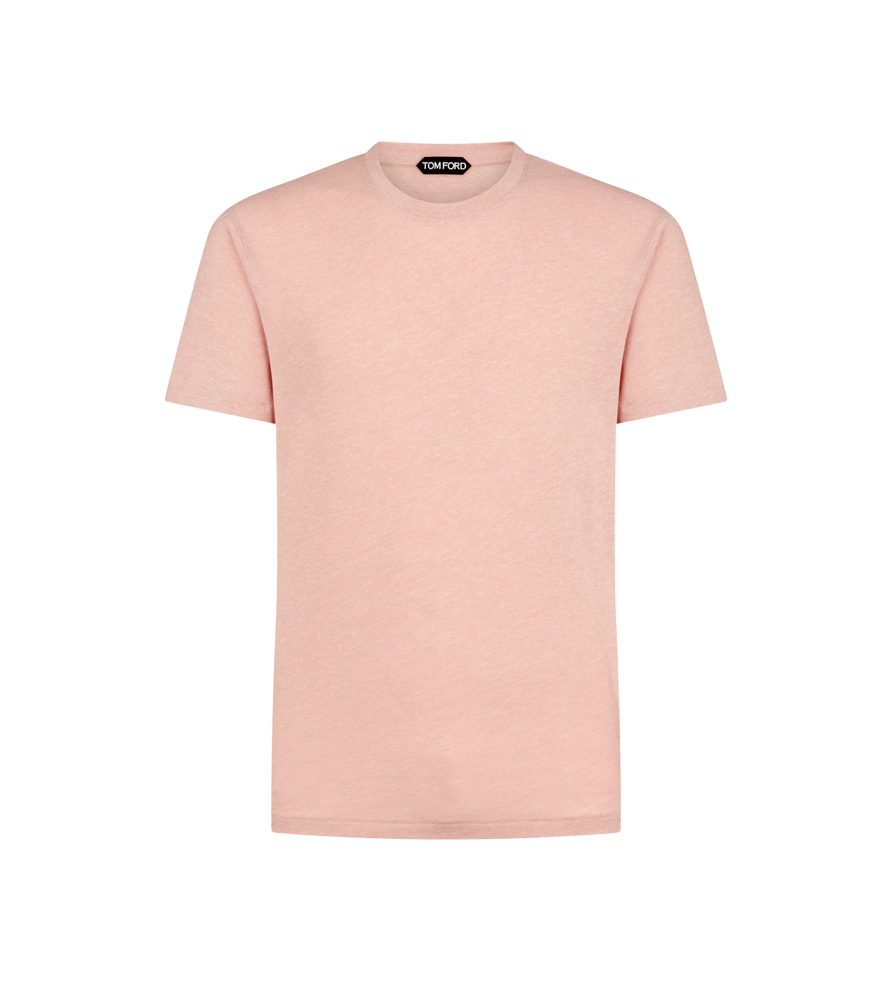 COTTON BLEND MELANGE CREW NECK T-SHIRT image number 0