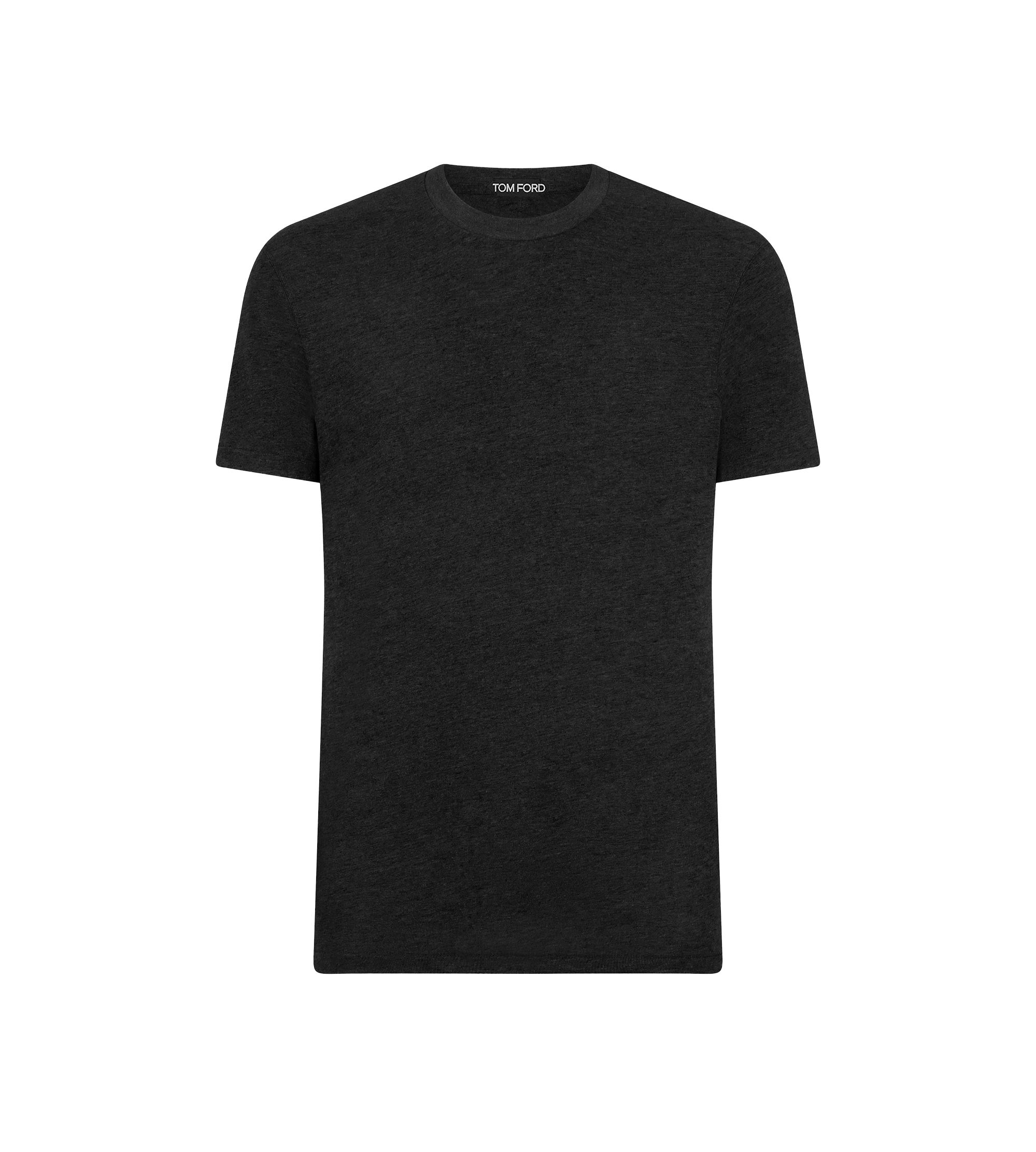 COTTON BLEND MELANGE CREW NECK T-SHIRT