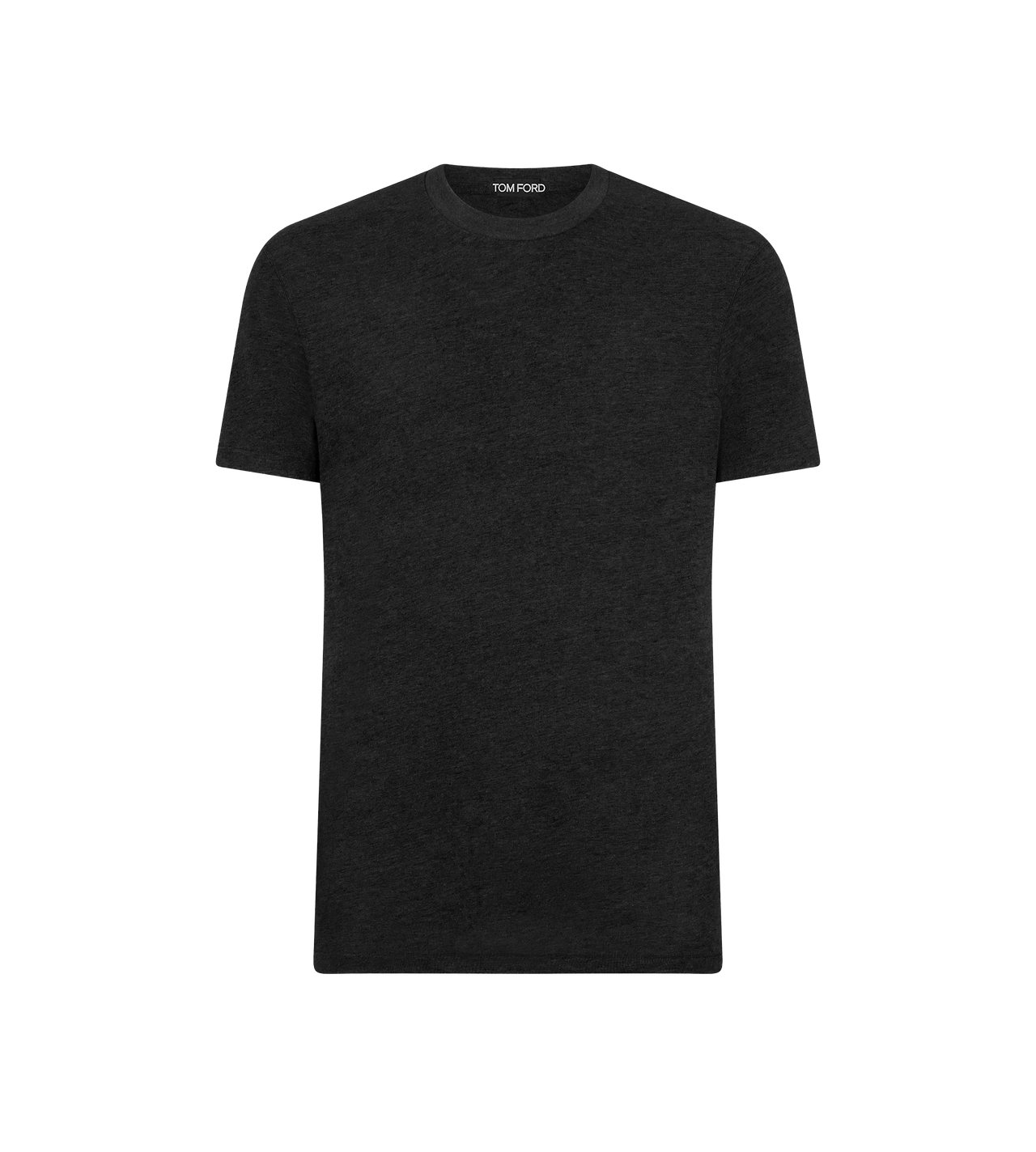 COTTON BLEND MELANGE CREW NECK T-SHIRT image number 0