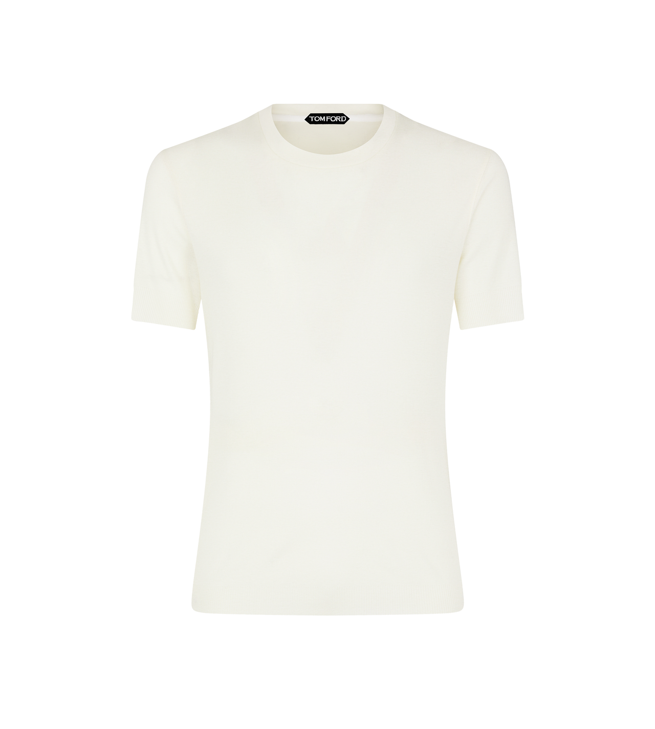 PLACED RIB CREW NECK T-SHIRT image number 0