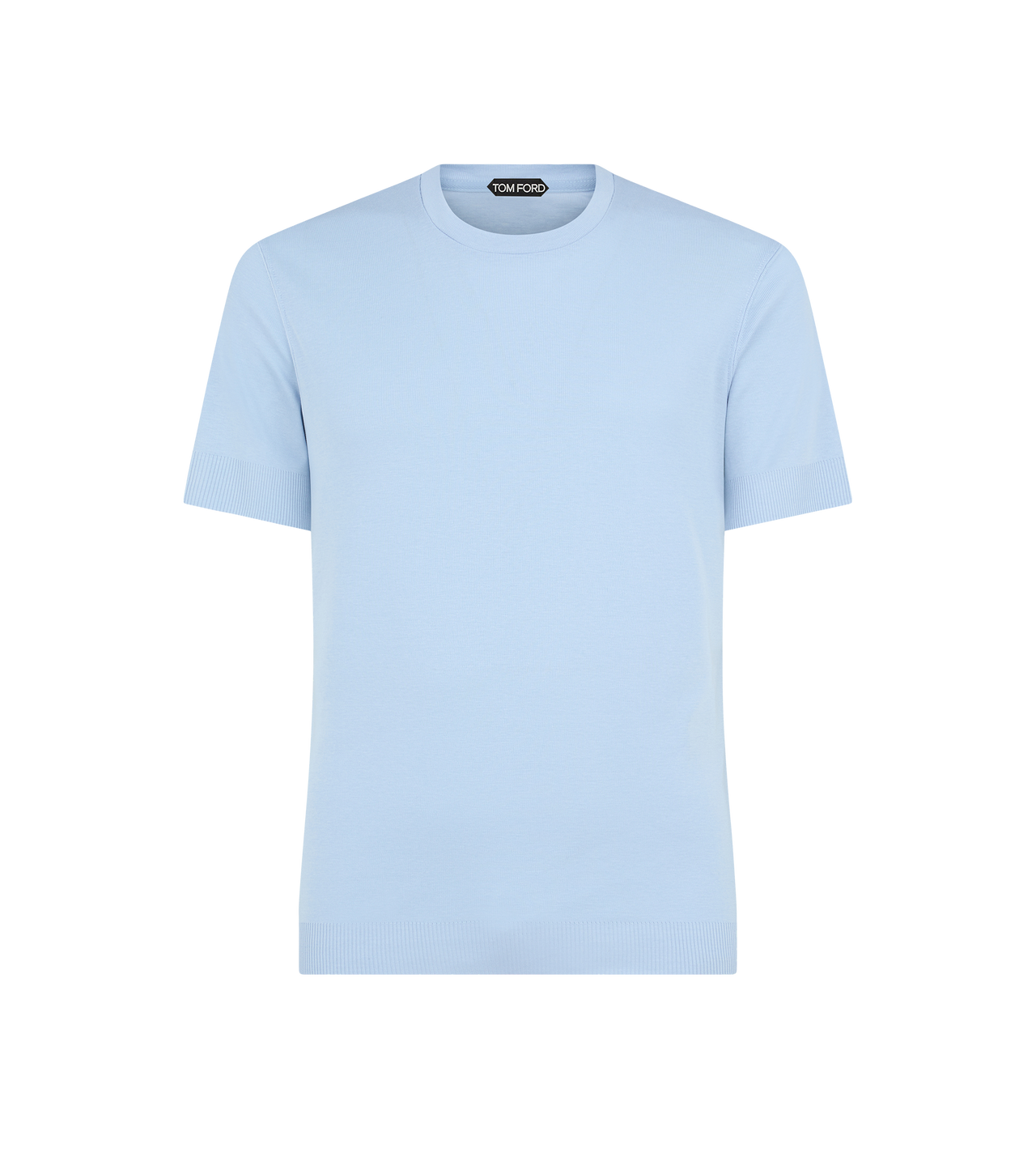 PLACED RIB CREW NECK T-SHIRT image number 0