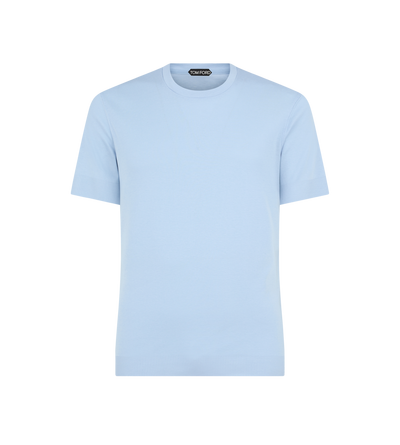 PLACED RIB CREW NECK T-SHIRT