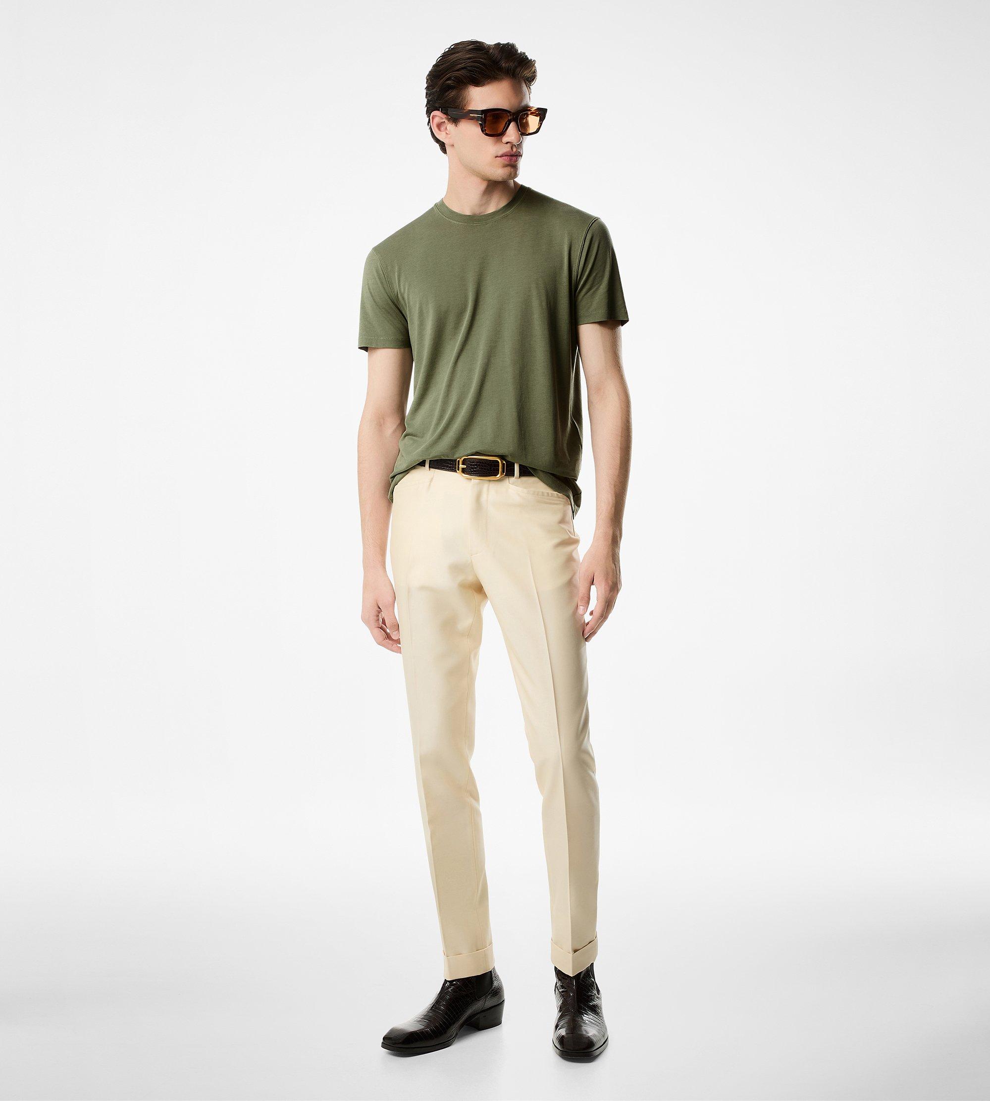 LYOCELL COTTON CREW T-SHIRT