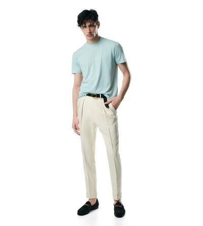 LYOCELL COTTON CREW T-SHIRT image number 1