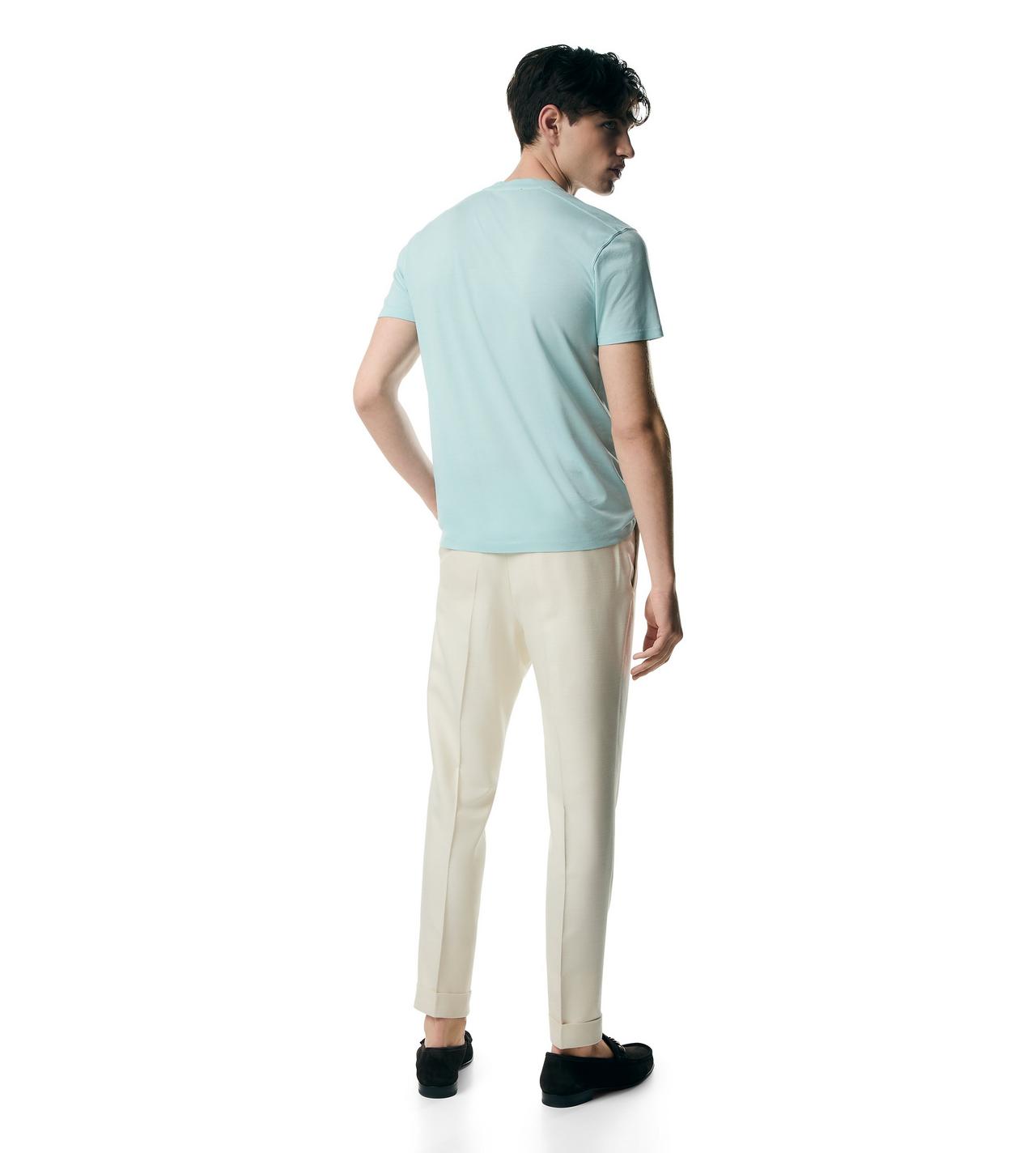LYOCELL COTTON CREW T-SHIRT image number 2