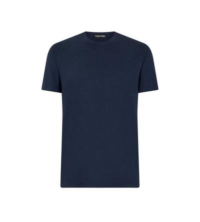 LYOCELL COTTON CREW T-SHIRT image number 0
