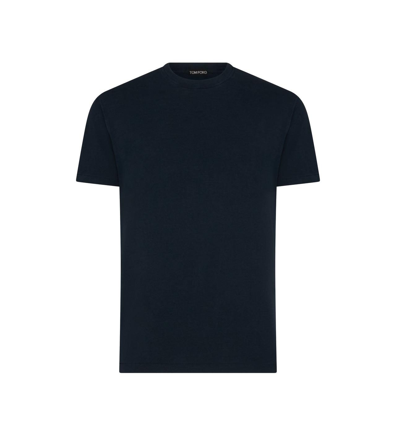 LV Back Embroidery Black Short Sleeve Round Neck T-Shirt