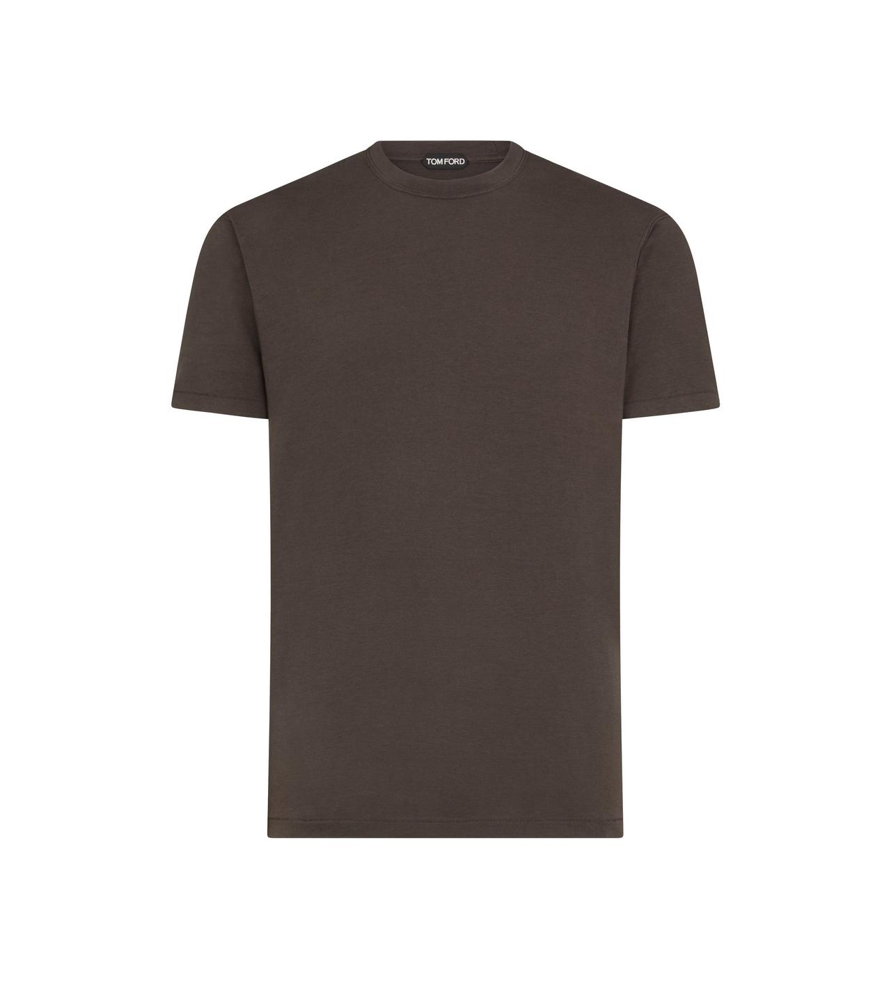 LYOCELL COTTON CREW T-SHIRT image number 0