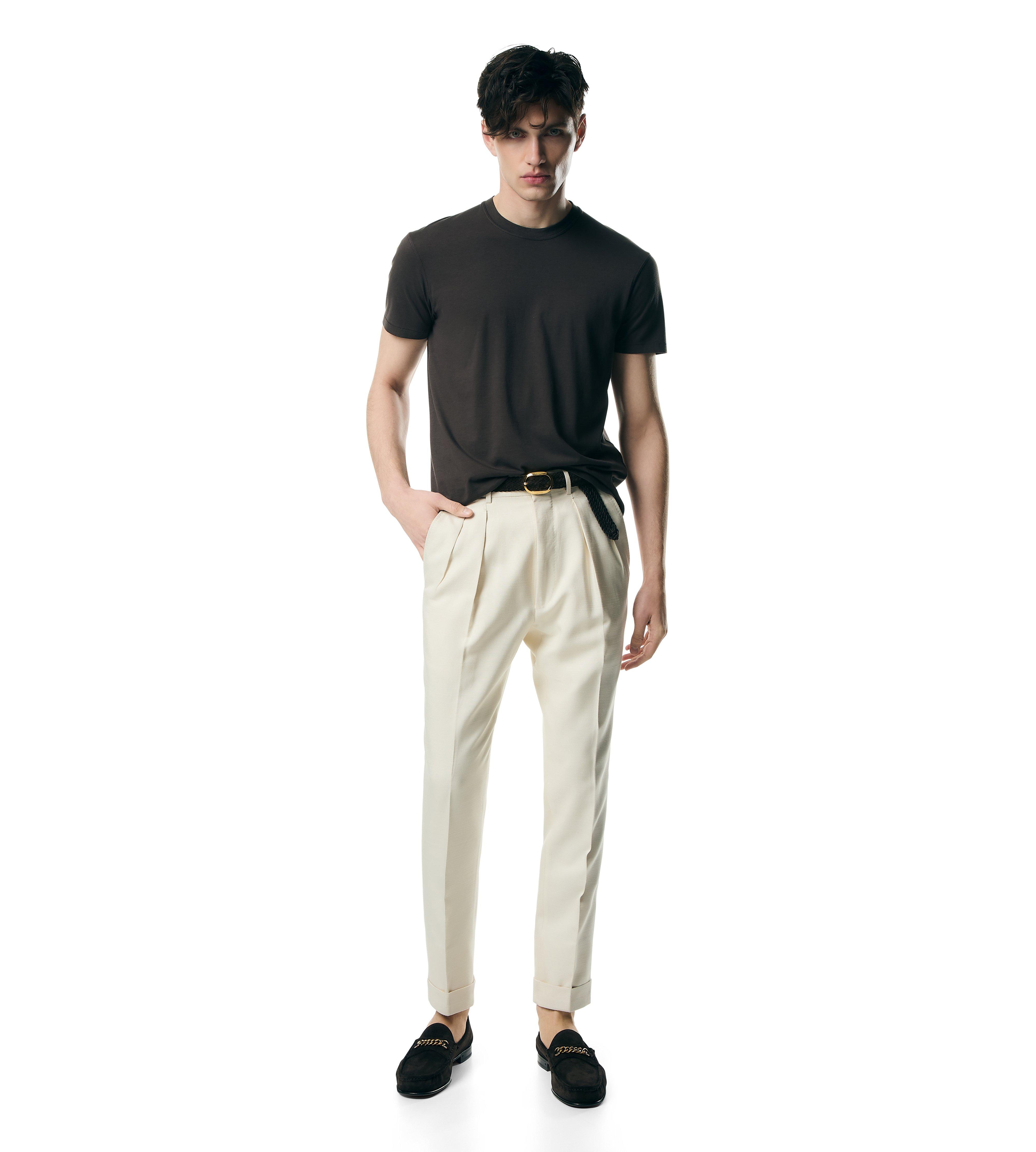 LYOCELL COTTON CREW T-SHIRT